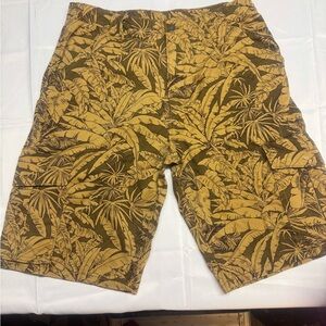 Levi's Brown and Tan Leaf Print Men's Shorts